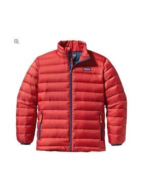 PATAGONIA Puffer Down Jacket Lightweight Boys in Sumac Red